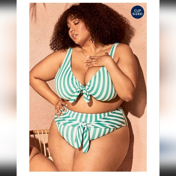 Swimsuits For All Other - GABI fresh swimsuits for all striped bathing suit set